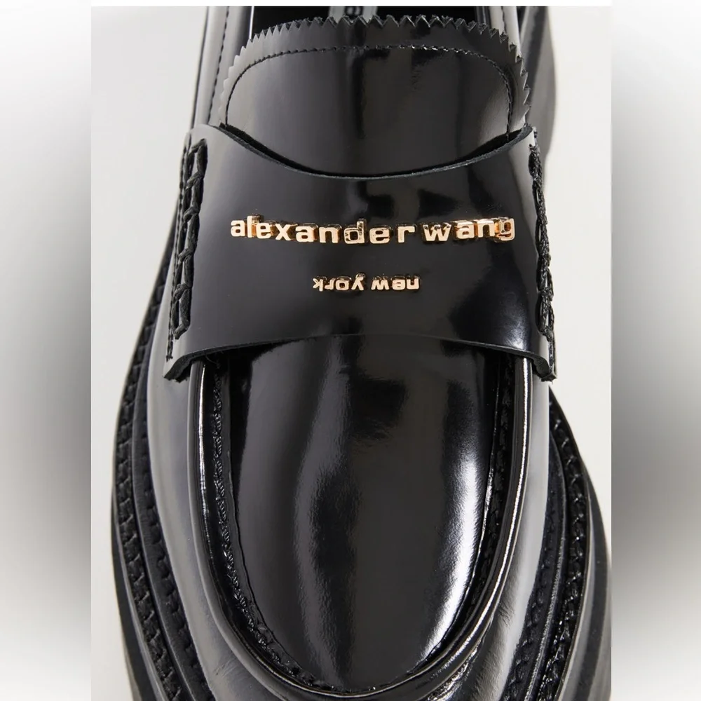 Alexander Wang Black Platform Loafers - Picture 9 of 9